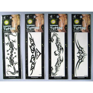 Etiqueta engomada del tatuaje fluorescente BJ-Tos-010